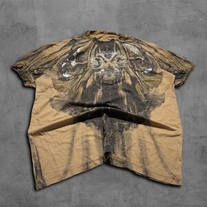Y2K Vintage Relaxed Brown Wash Xtreme Couture Grunge Streetwear 90s Tee